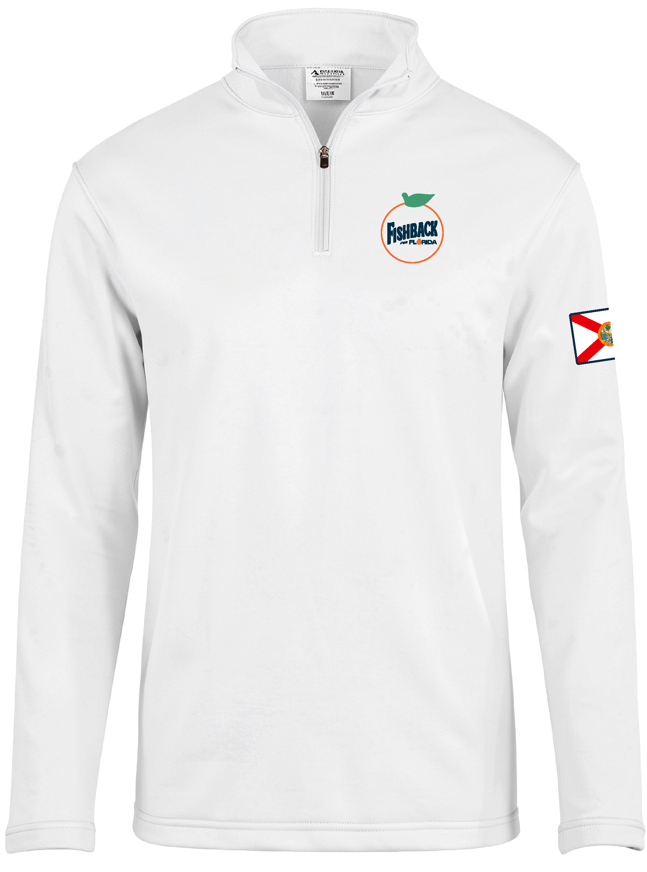FISHBACK QUARTER ZIP-WHITE – Fishback Merch