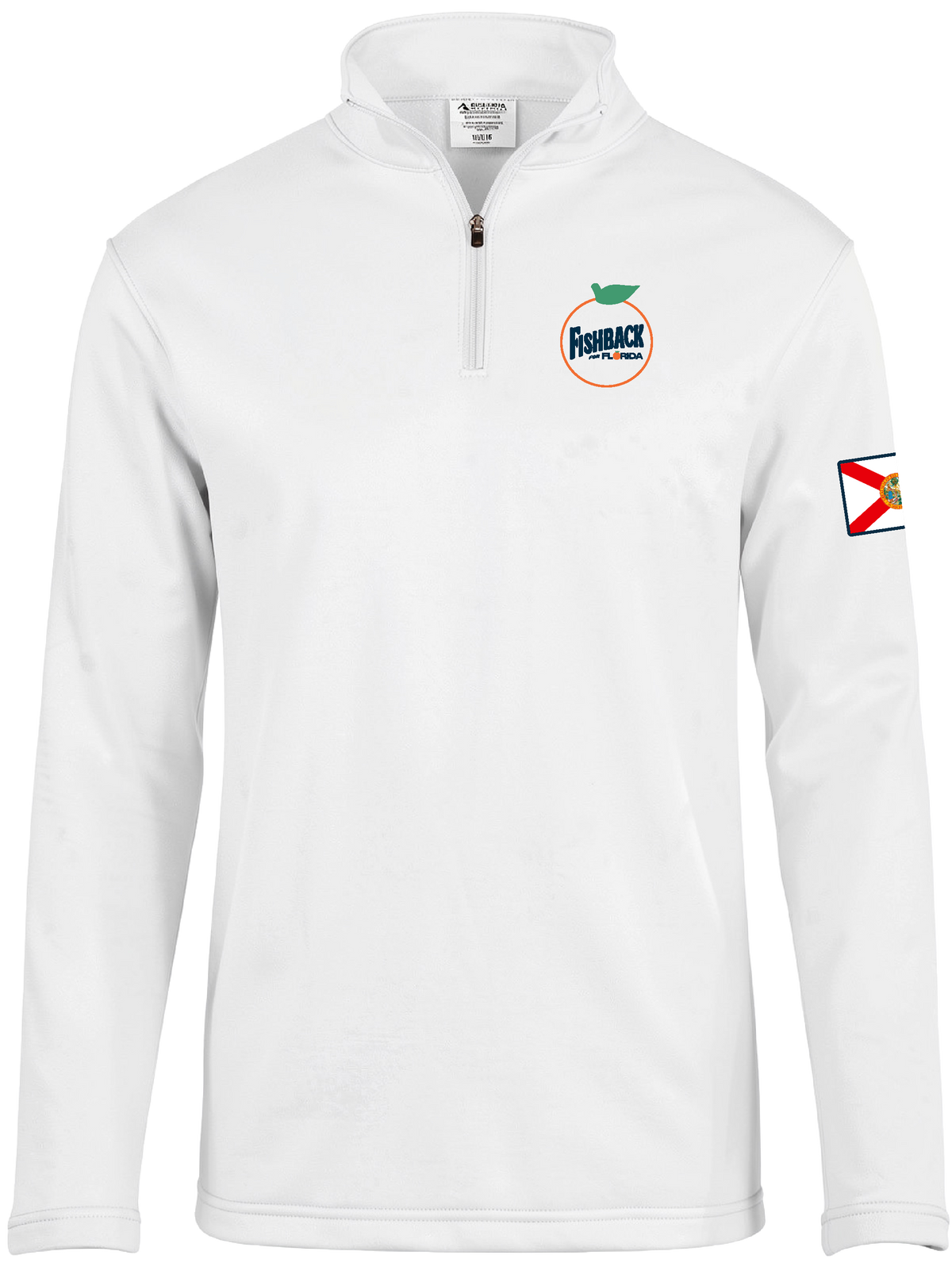 FISHBACK QUARTER ZIP-WHITE – Fishback Merch