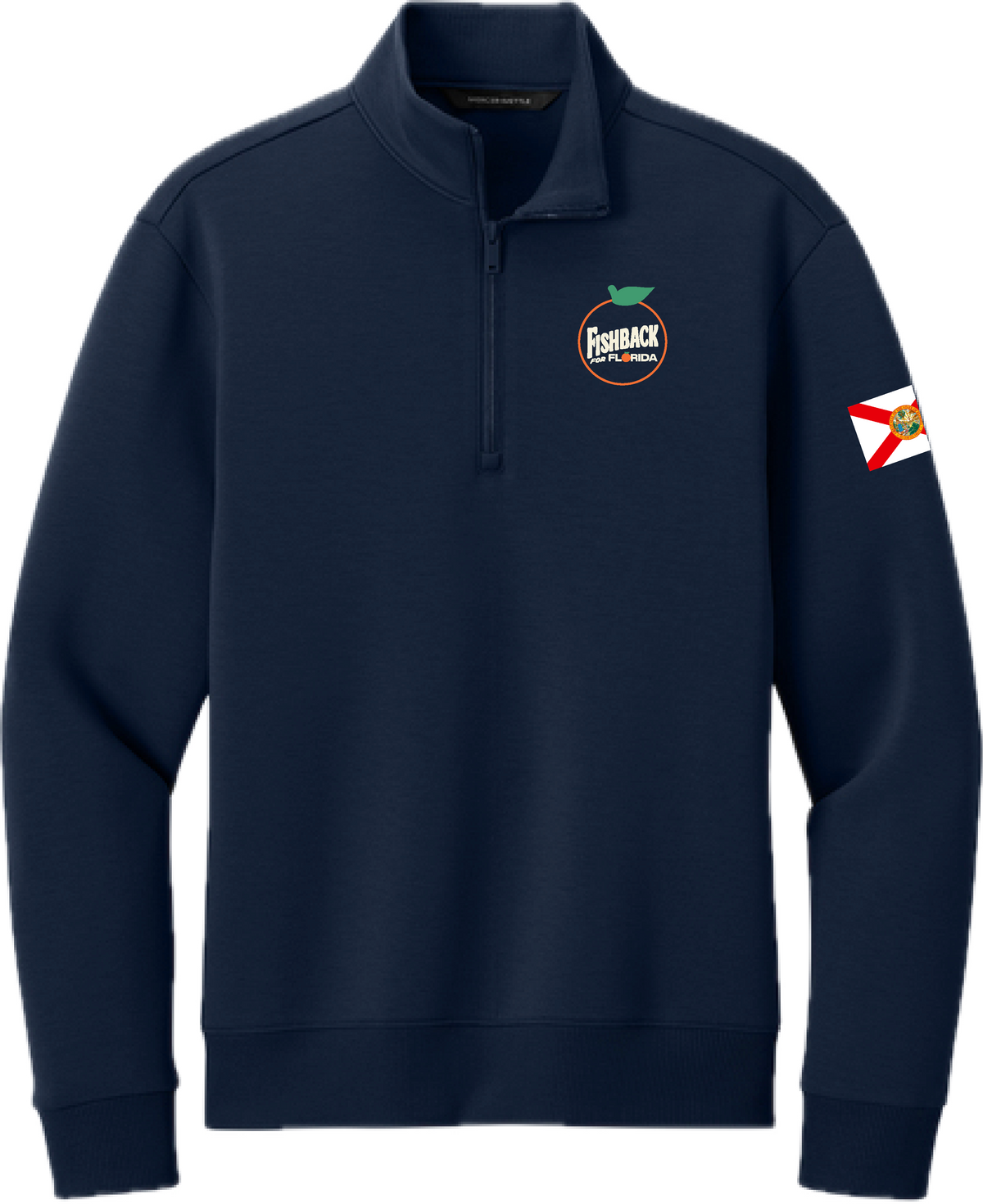 FISHBACK QUARTER ZIP-NAVY – Fishback Merch