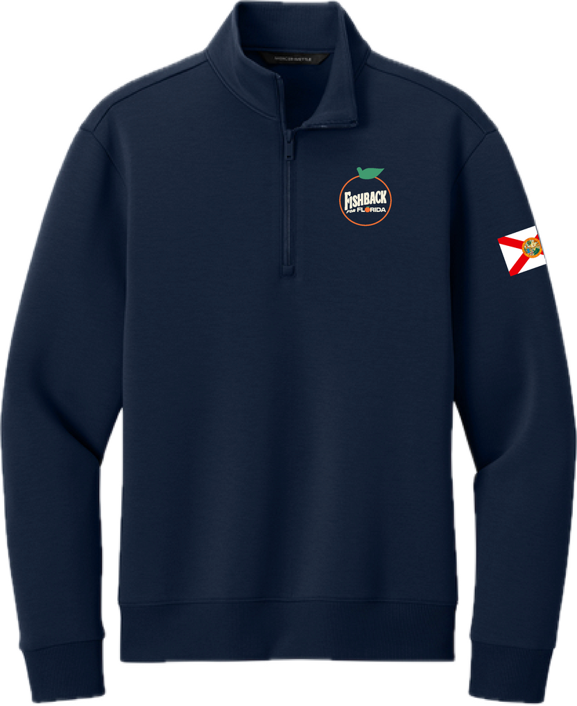 FISHBACK QUARTER ZIP-NAVY – Fishback Merch