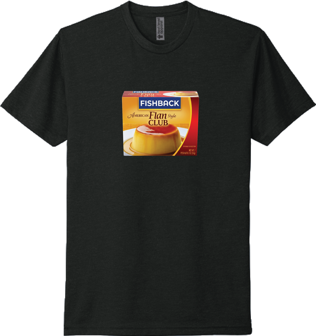 FISHBACK FLAN CLUB TEE - BLACK