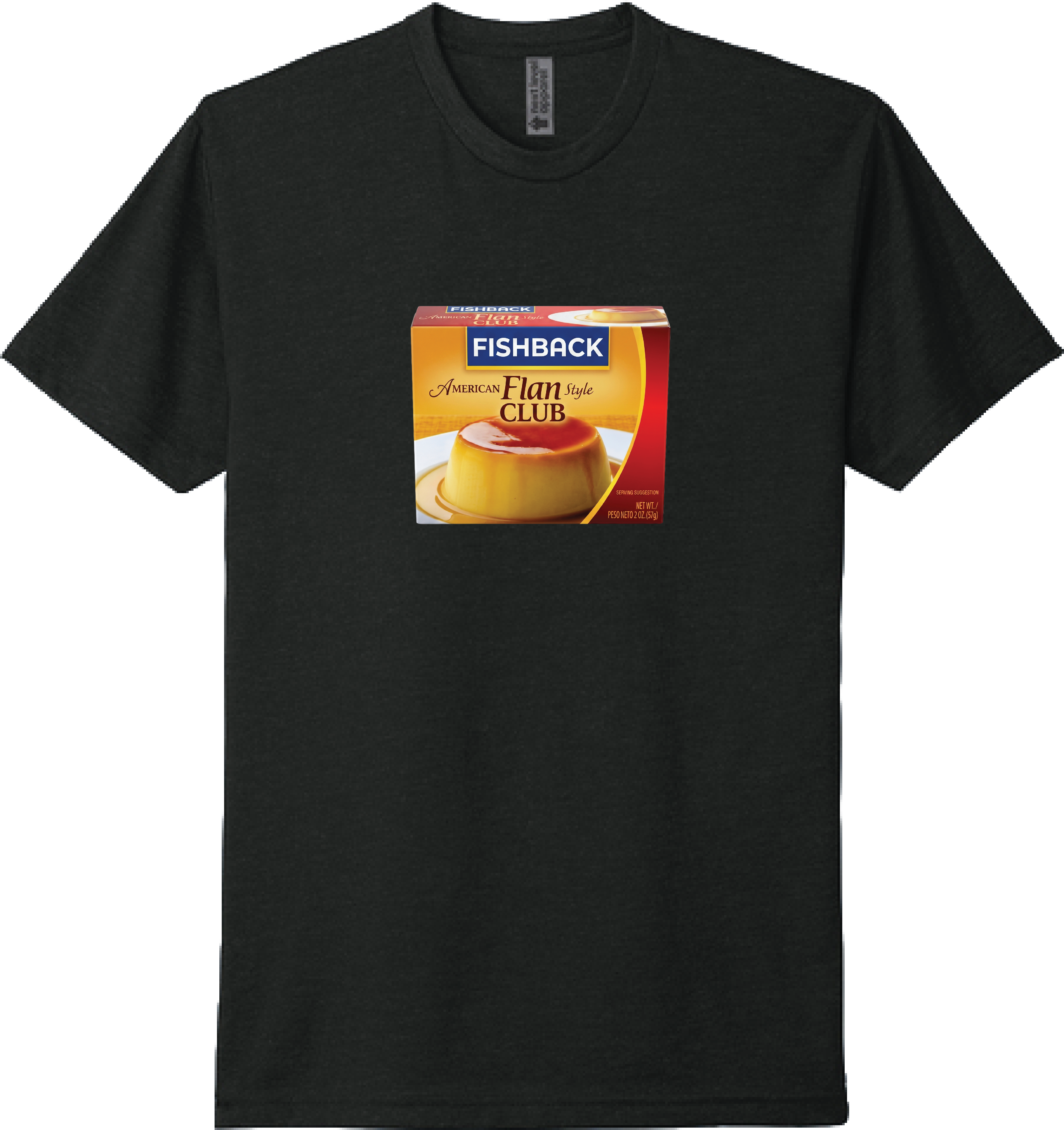 FISHBACK FLAN CLUB TEE - BLACK