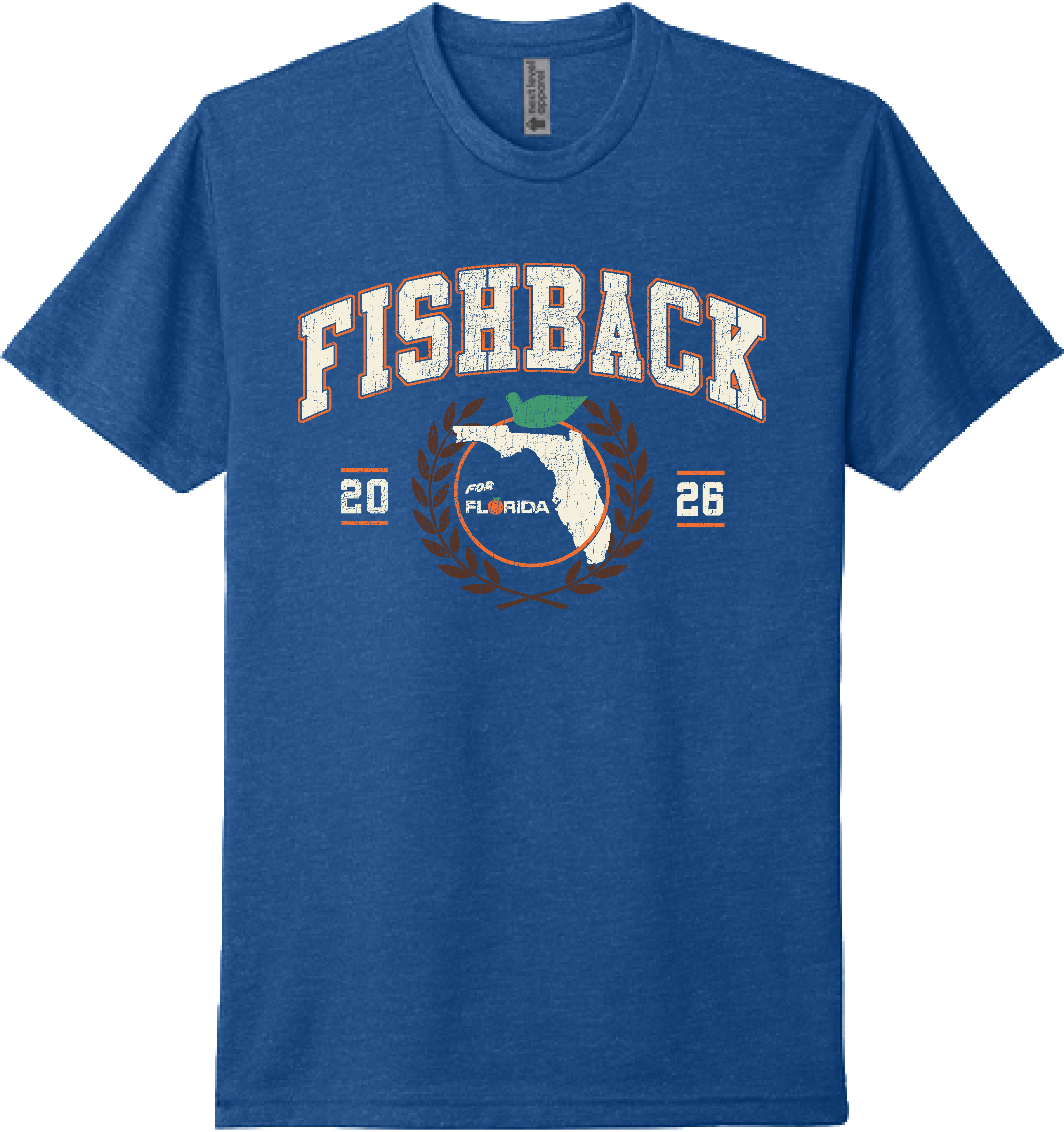 FISHBACK COLLEGIATE TEE-ROYAL
