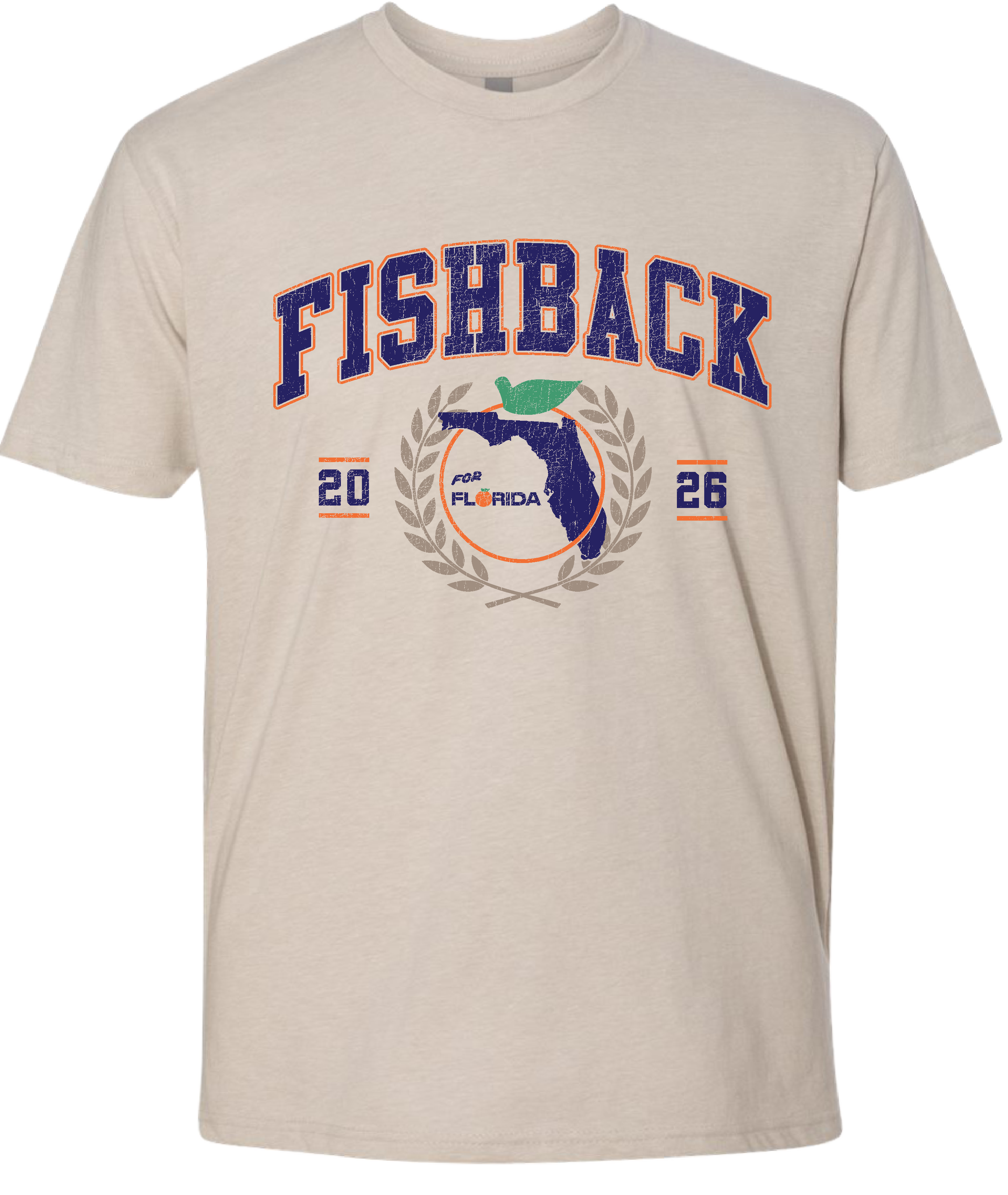 FISHBACK COLLEGIATE TEE-SAND