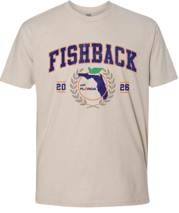 FISHBACK COLLEGIATE TEE-SAND